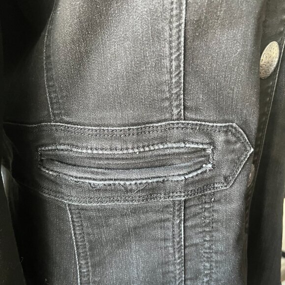 🖤FDJ French Dressing Denim Jacket - Unique Button Detail - Sz M - Picture 7 of 15